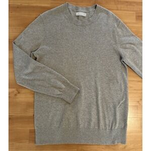 Everlane Mens Crewneck Sweater Camel Beige 60% Organic Cotton 40% Coolmax Size M